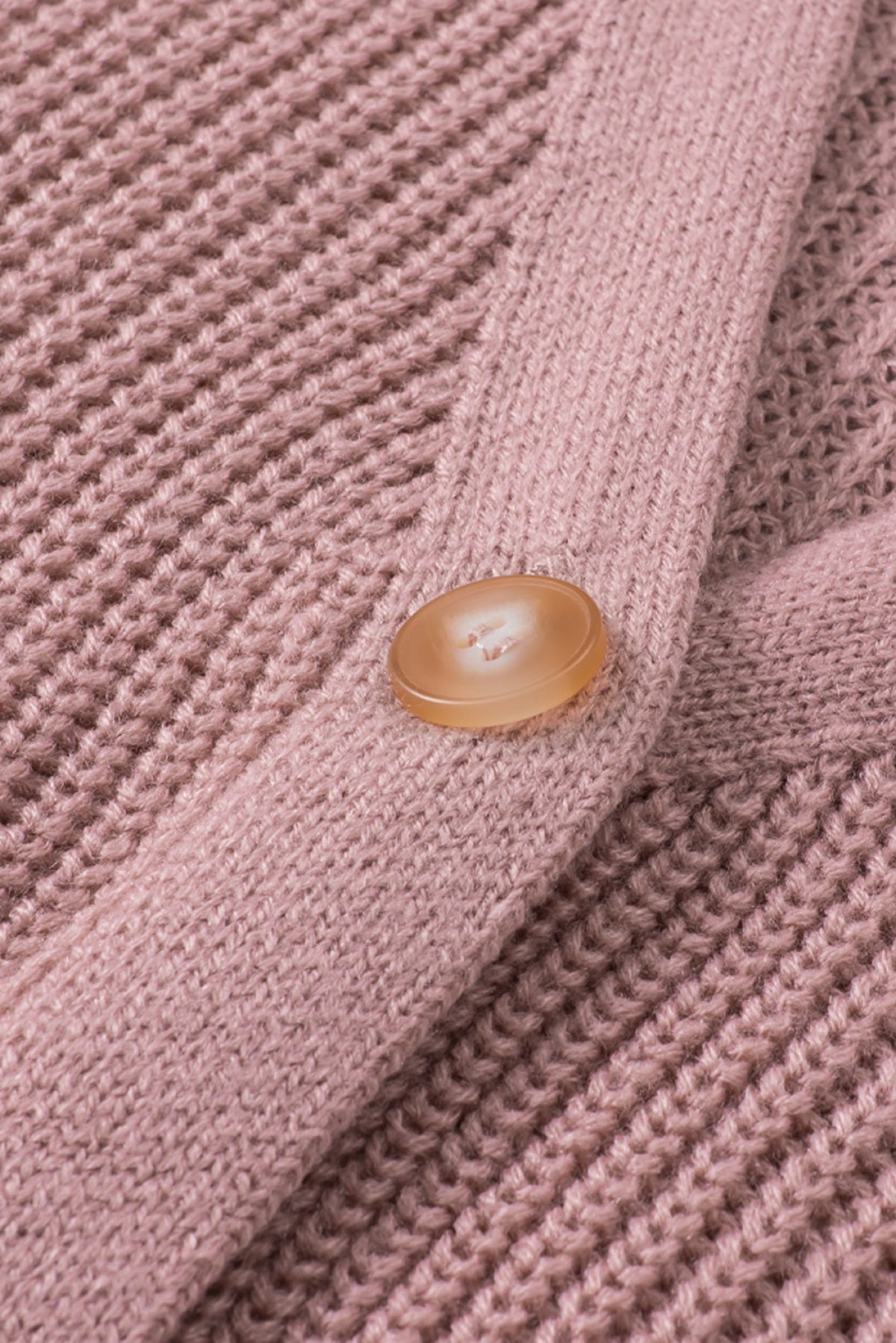 Bishop Sleeve Button V Neck Sweater