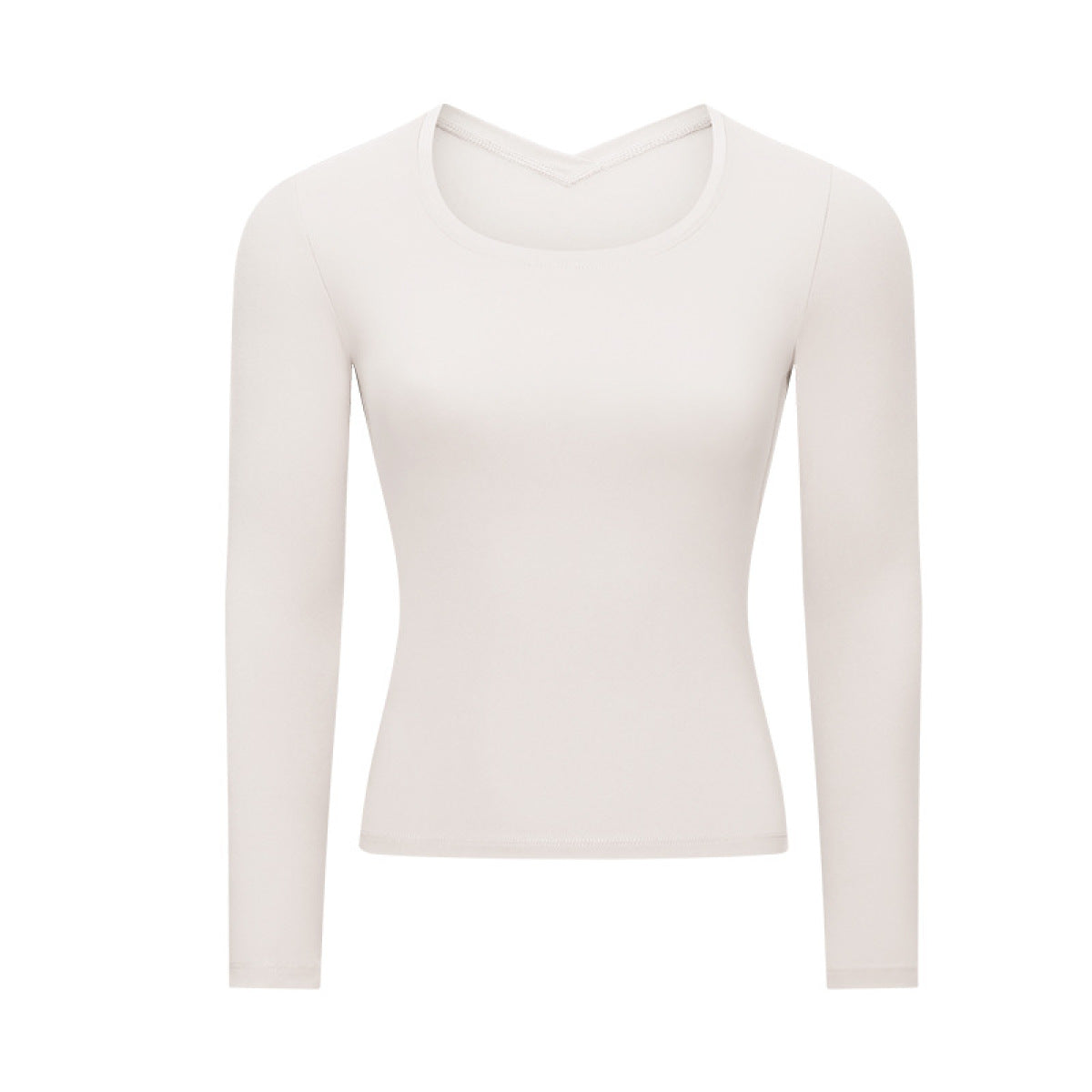 Long-Sleeved Round Neck Active Tops