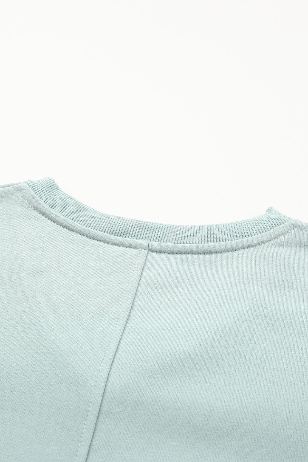 V Neck Drop Shoulder Sweatshirt With Pocket