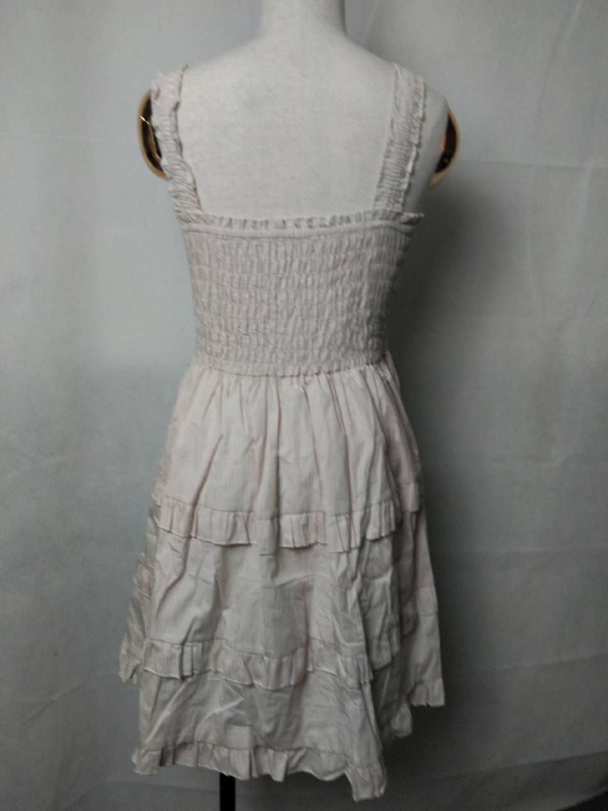 Ribbed Knit Shirred Tiered Ruffled Sleeveless Mini Dress