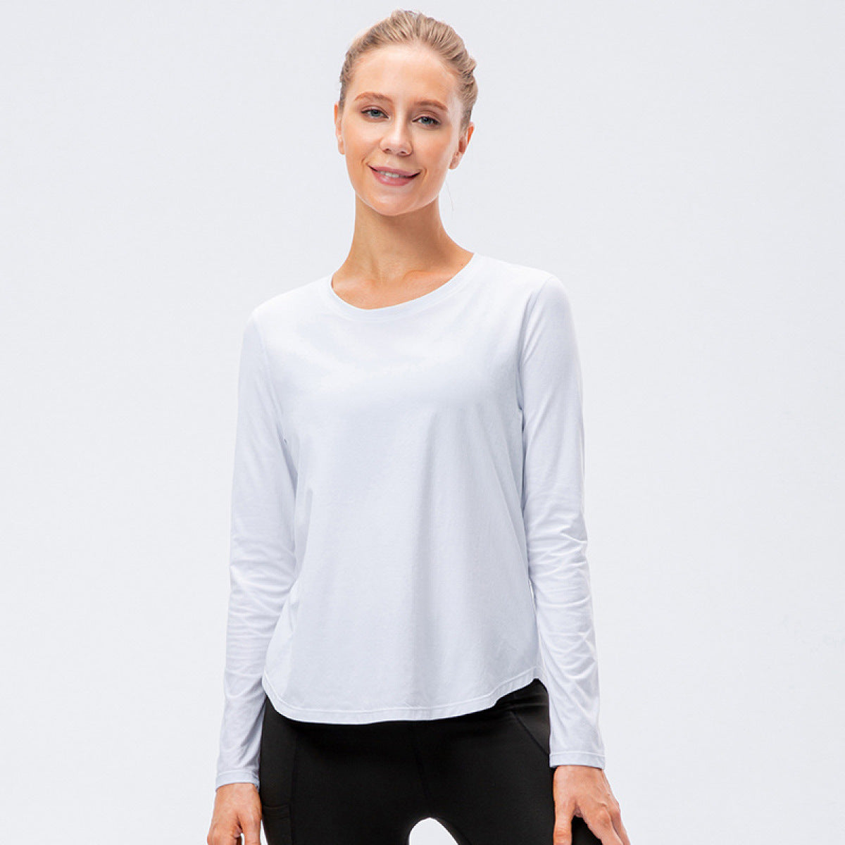 Women's Sports Long Sleeve Loose Quick-Drying Yoga Running Tops