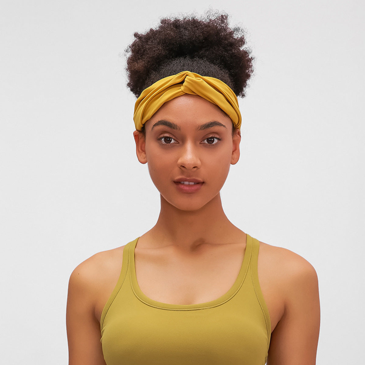 Twisted Solid High Stretch Yoga Headband