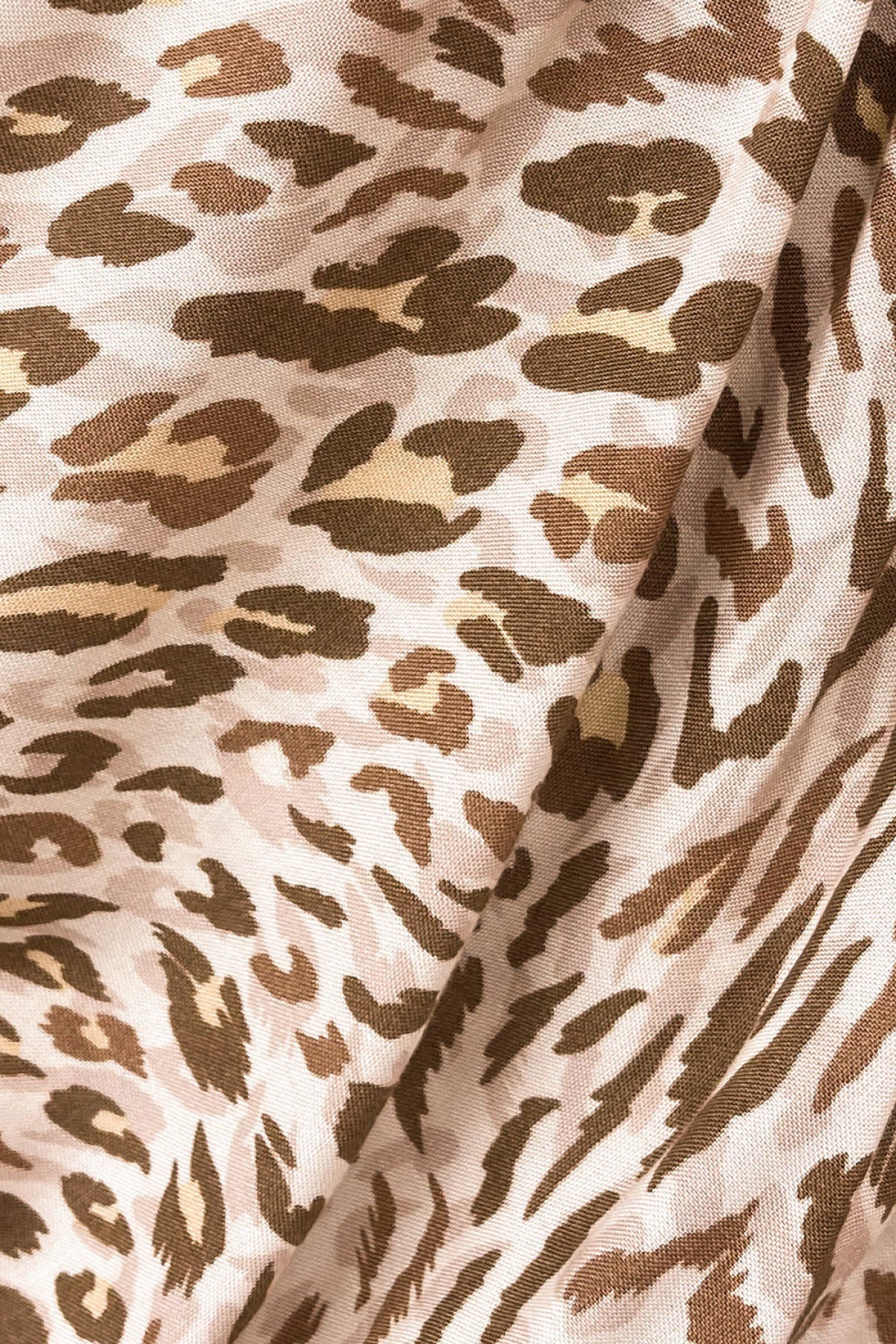 Leopard Tribal Pattern Print Pleated Square Neck Mini Dress