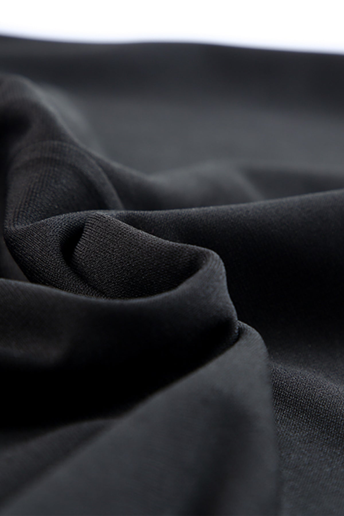 Black Lace Crochet Cut Out Ruffled High Waist Bodycon Dress