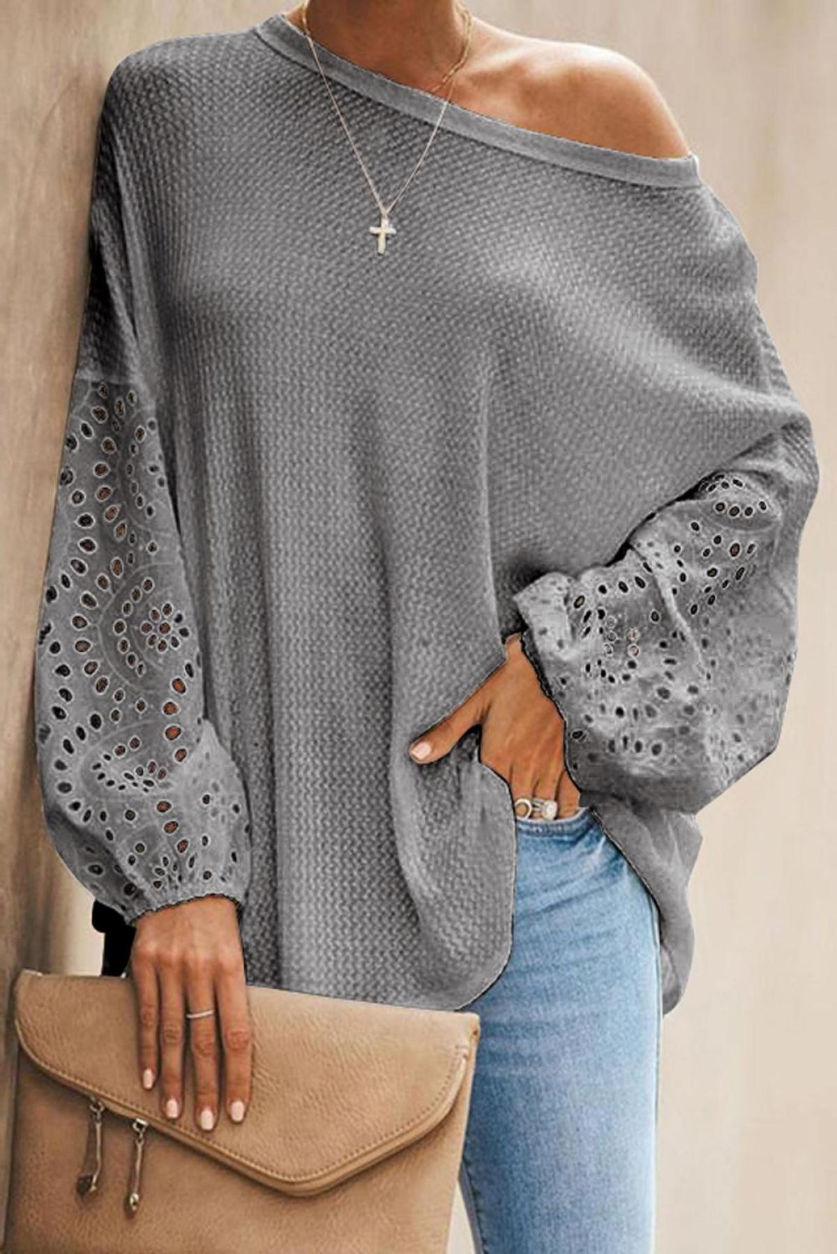 Loose Casual Puffy Sleeve Top