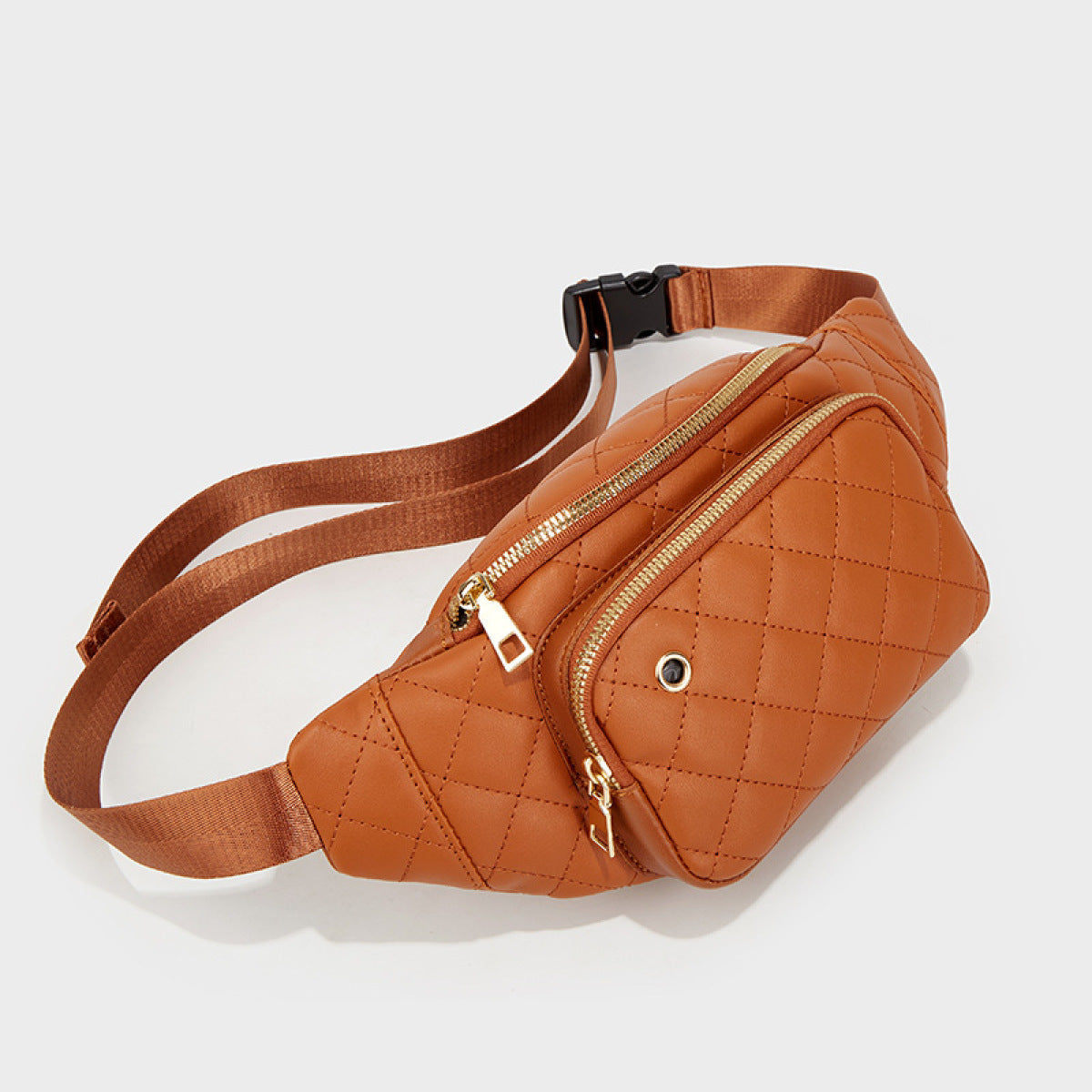 The Amber Bag: Rhombus Pattern Crossbody Waist Bag 3 Colors (Only Ships to US)