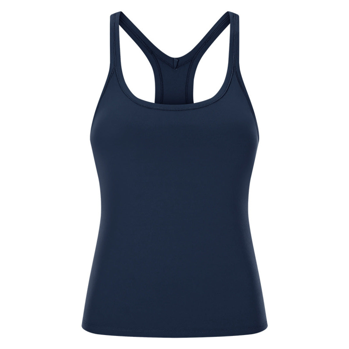 Athletic Solid Color Sports Camisole with Chest Pad