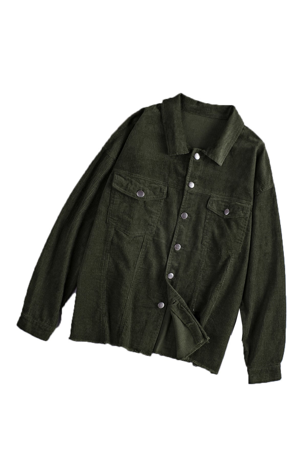 Corduroy Pocket Buttoned Jacket